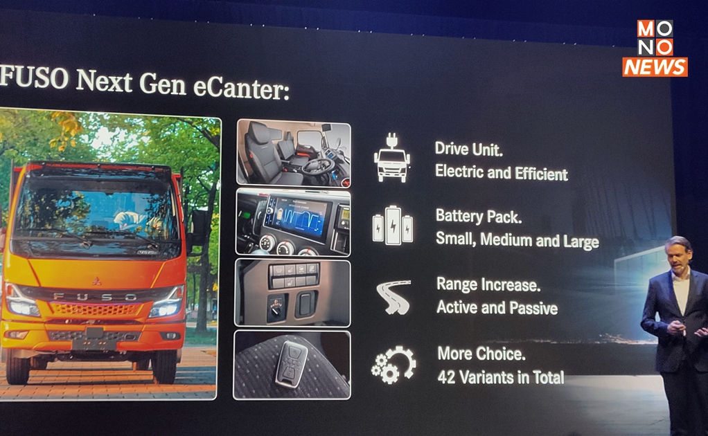 スマート電気トラックのふそうeCanterは、2024年にタイに参入したいと考えている。