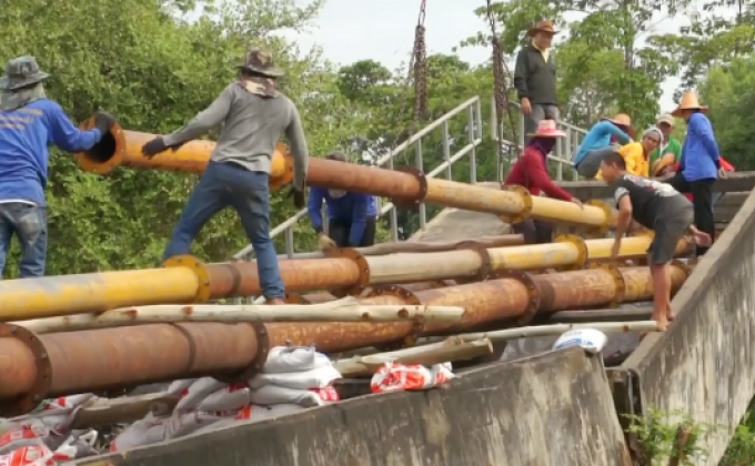 สะพานน้ำพังถล่ม ผู้ว่าฯ สั่งเร่งซ่อมด่วน