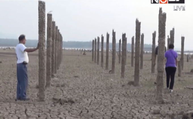 ชุมชนใต้อ่างเก็บน้ำแม่จางโผล่พ้นน้ำจากภัยแล้ง