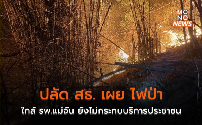 ปลัด สธ. เผย ไฟป่าใกล้ รพ.แม่จัน ยังไม่กระทบบริการประชาชน