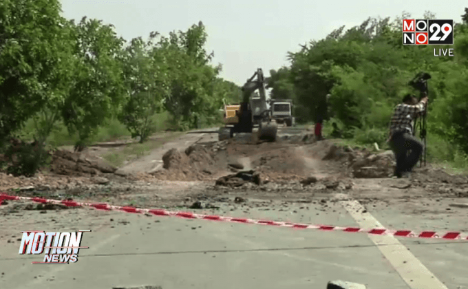 เร่งซ่อมถนนทรุด คลอง 13 คาดเปิดได้พรุ่งนี้