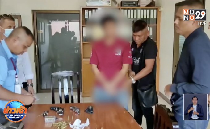 รวบแล้ว ! คนขับรถขนส่งอารมณ์ร้อน ไล่ยิงรถยนต์บนถนนสายเอเชีย