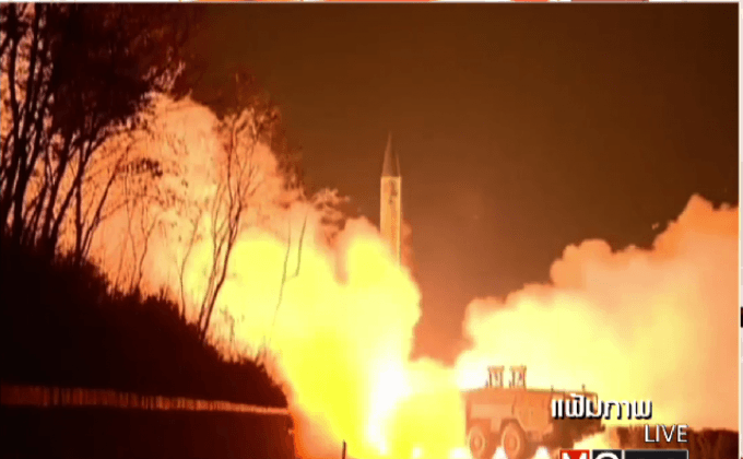 เกาหลีเหนือทดสอบเครื่องยนต์จรวดพลังงานสูง