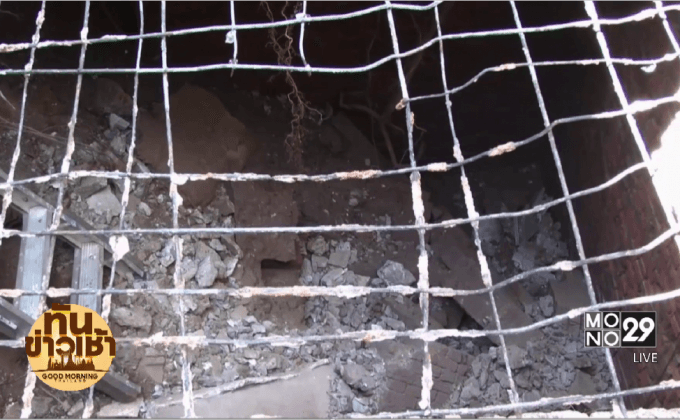 ฮือฮา! พื้นวัดยุบตัว เจอห้องใต้ดิน สมัยสงครามโลกครั้งที่ 2