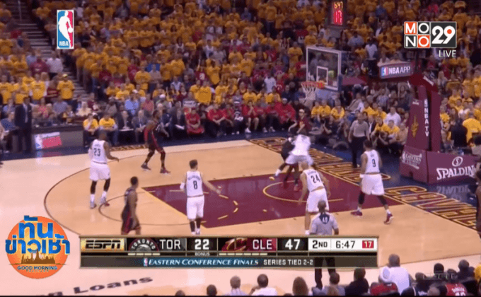 แคฟส์ถล่มแร็พเตอร์ส ขึ้นนำ 3-2 เกมชิงสายตะวันออก