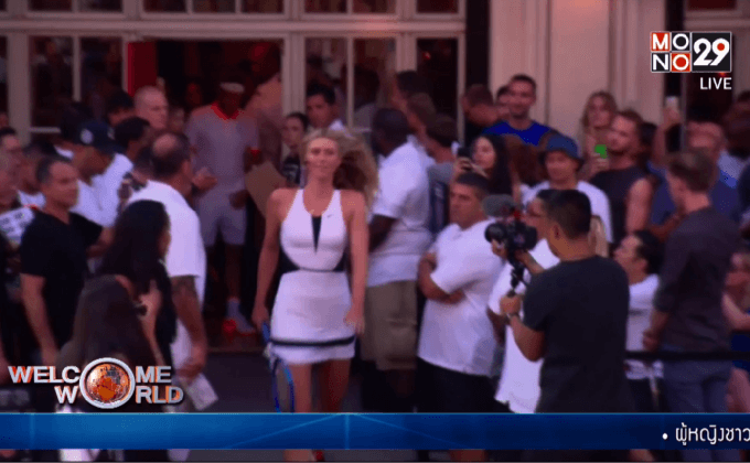 นักเทนนิสชื่อดังร่วมหวดแร็กเกตกลางถนน