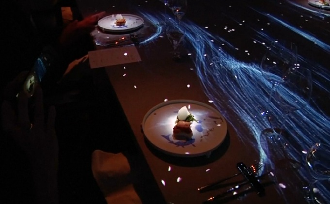 ห้องอาหารดิจิตอลอาร์ตในญี่ปุ่น