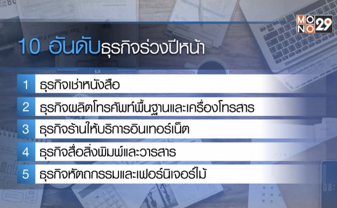 โพลเผย 10 ธุรกิจ เด่น-ร่วง ปีหน้า