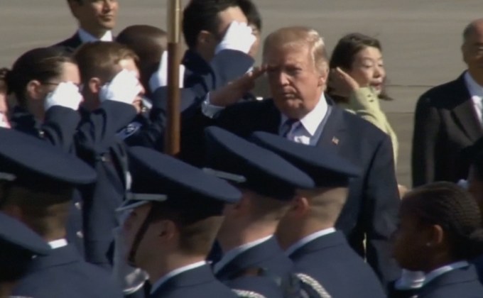 ผู้นำสหรัฐฯ เดินทางถึงญี่ปุ่นตามแผนเยือนเอเชีย