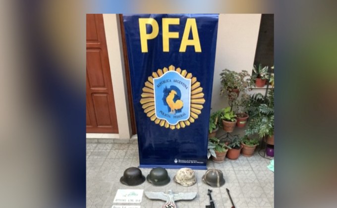 ตำรวจอาร์เจนตินายึดของมีสัญลักษณ์นาซี