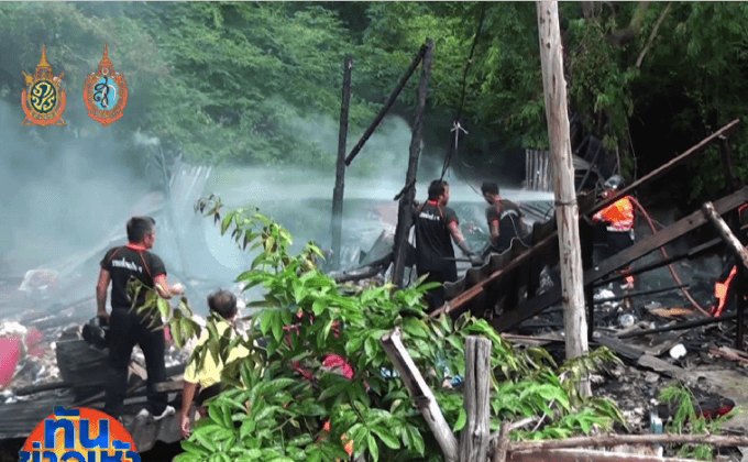 ลูกเลี้ยงเนรคุณ อาละวาดเผาบ้านวอด หมา-แมวตายนับสิบชีวิต