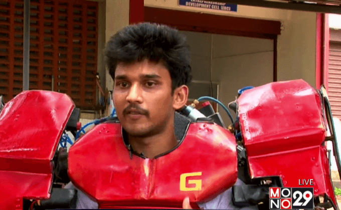 นักศึกษาอินเดียประดิษฐ์ชุดหุ่นยนต์ราคาประหยัด