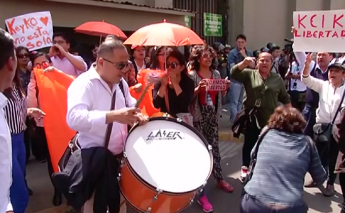 ​ผู้สนับสนุนฝ่ายค้านเปรูรวมตัวประท้วงหลังแกนนำฝ่ายค้านถูกจับ