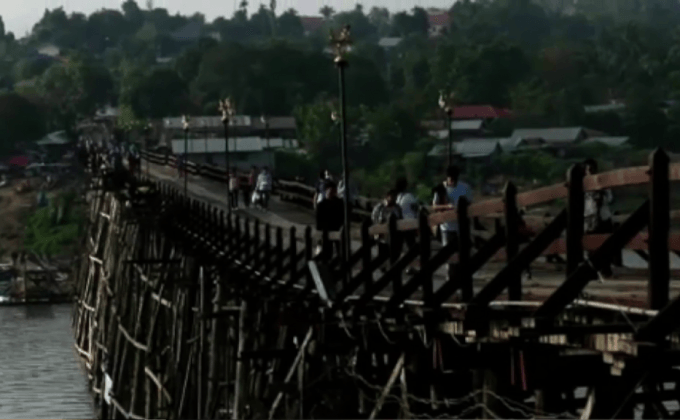 ตรวจสอบสะพานมอญยังเเข็งเเรง