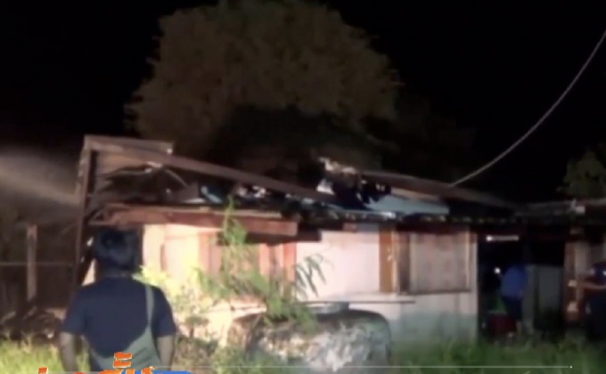 เพลิงไหม้บ้าน 2ชั้นของแม่ค้าขายข้าวแกงวอด