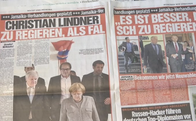 เยอรมนีเผชิญวิกฤตหลังเจรจาตั้งรัฐบาลผสมเหลว