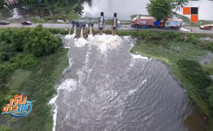 เร่งระบายน้ำลุ่มน้ำปากพนัง จ.นครศรีธรรมราช