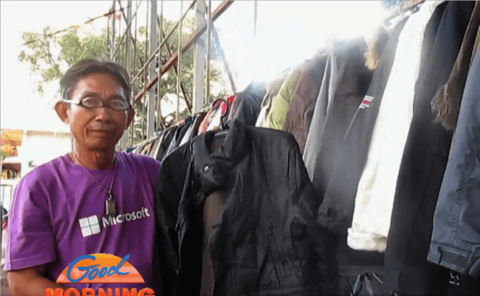 อากาศหนาว ยอดจำหน่ายเครื่องนุ่งห่มมือสองสะพัด