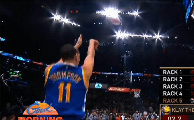 “ธอมป์สัน” แชมป์ 3 แต้ม “ลาวีน” สแลมดังก์ทีเด็ด