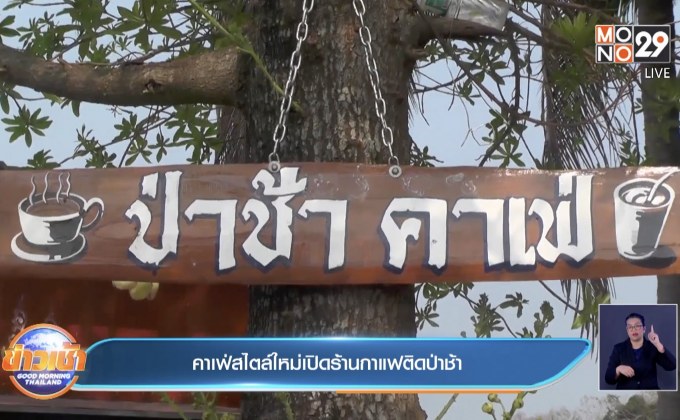 คาเฟ่สไตล์ใหม่เปิดร้านกาแฟติดป่าช้า