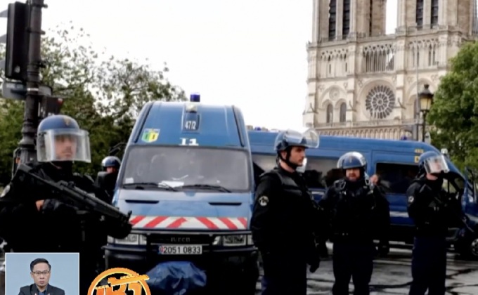 จับผู้ก่อเหตุใช้ค้อนทำร้ายตำรวจในกรุงปารีส