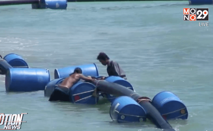 เร่งดูดทรายเติมชายหาดแหลมสมิหลากันคลื่นซัด