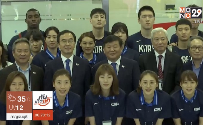 สองเกาหลีจับมือเตรียมแข่งบาสเก็ตบอล