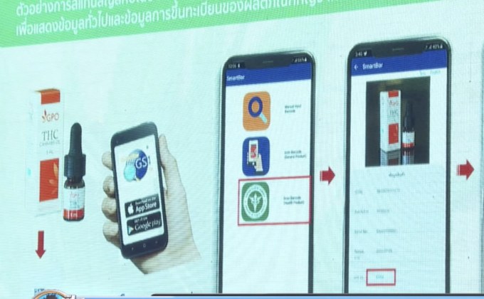 ใช้บาร์โค้ดตรวจสอบน้ำมันกัญชา