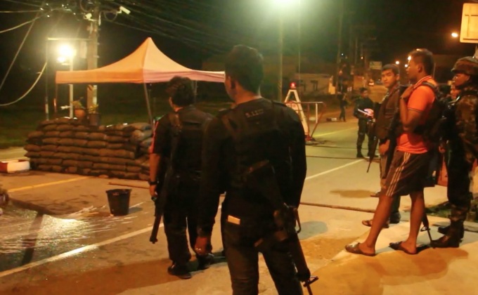 คนร้ายยิงถล่มป้อมจุดตรวจ อ.ตากใบ