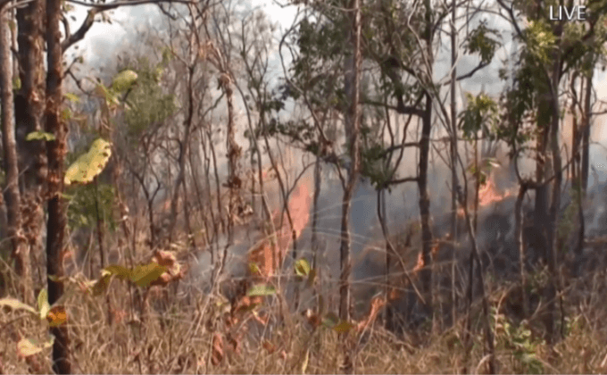 เกิดไฟป่ากว่า 300 ไร่  จ.ลำปาง