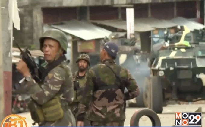 ฟิลิปปินส์เดินหน้ายึดคืนเมืองมาราวีจากกลุ่มมาอูเต