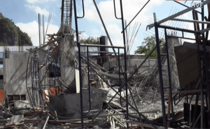 หาสาเหตุโรงฝึกกีฬาพังถล่ม จ.กระบี่