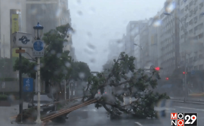 ไต้ฝุ่น “เมกี” พัดถล่มไต้หวัน