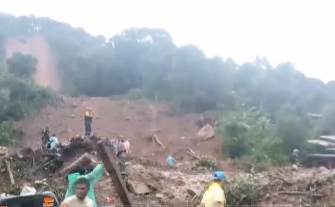 จ.น่าน จัดทีมเฝ้าระวังรอยแยกบนเขาหวั่นถล่มซ้ำ