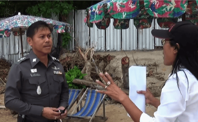 ตรวจสอบคลิปไล่นักท่องเที่ยวปูเสื่อหาดพัทยา