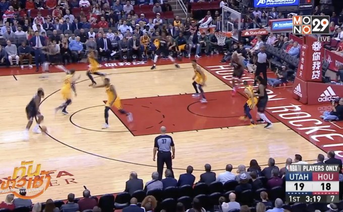 “ฮาร์เด้น” กด 47 แต้ม พาร็อคเกตส์เชือดแจ๊ซ 102-97