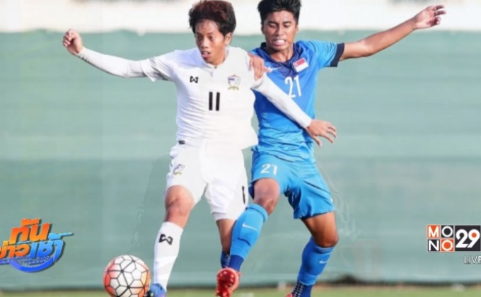 บอลยู 23 ไทยอัดลอดช่อง 2-0 คว้าแชมป์ดูไบคัพ
