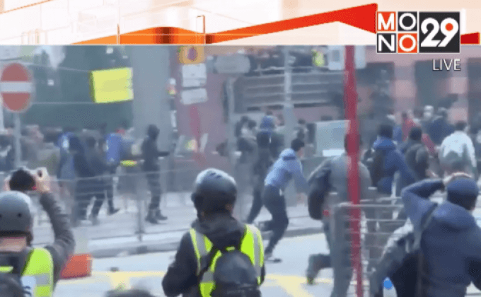 คืบหน้าเหตุปะทะในฮ่องกง