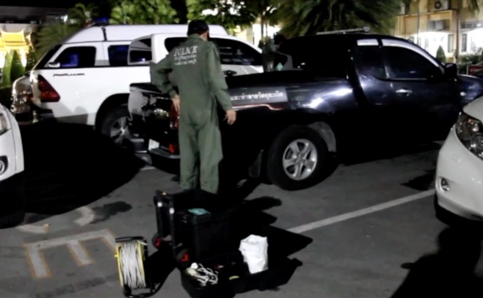 วางวัตถุคล้ายระเบิดบนดาดฟ้า รพ.ชลบุรี