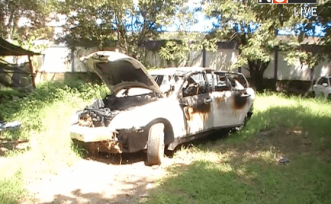 ไฟไหม้รถในสถานีตำรวจภูธรแม่สอด จ.ตาก