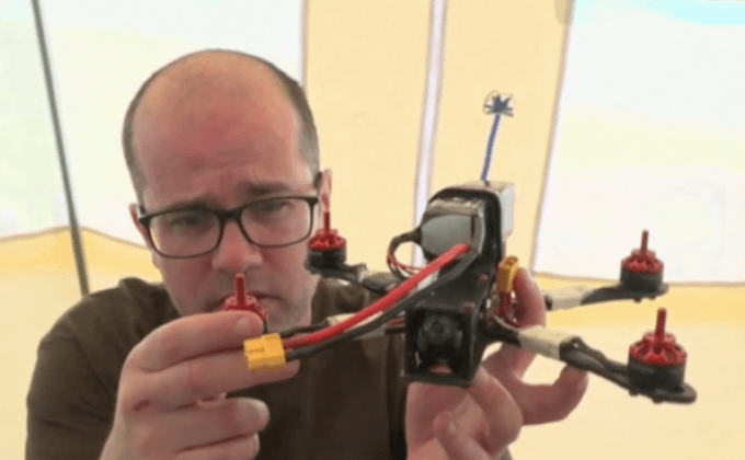 แข่งขันโดรนข้ามสิ่งกีดขวางในอังกฤษ