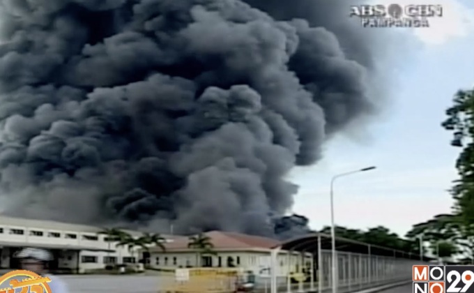 เพลิงไหม้โรงงานผลิตยางรถยนต์ในฟิลิปปินส์