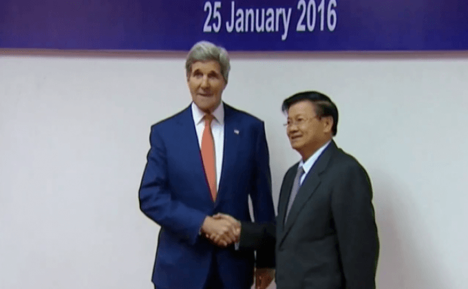 รัฐมนตรีต่างประเทศสหรัฐฯ เยือนลาว