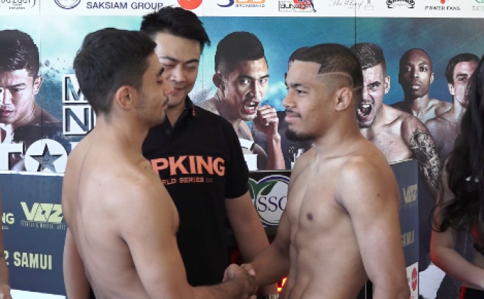 นักชกท็อปคิงส์ชั่งผ่านฉลุยพร้อมสู้ศึก TK22 สมุย