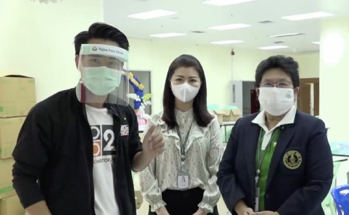 “วชิระเฟสชิลด์” หน้ากากทำมือ สู้วิกฤตโควิด-19