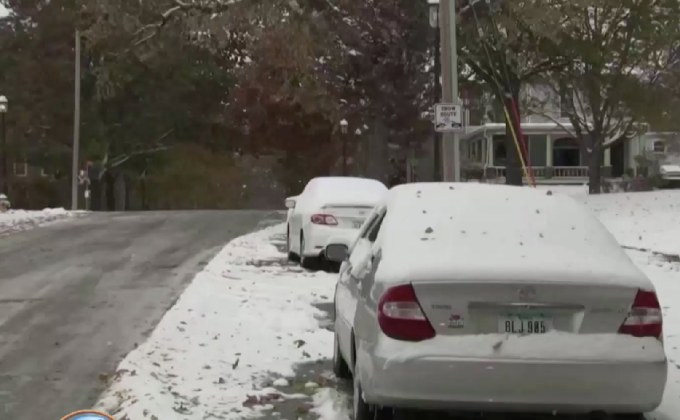 หิมะฤดูหนาวในสหรัฐฯ มาแล้ว