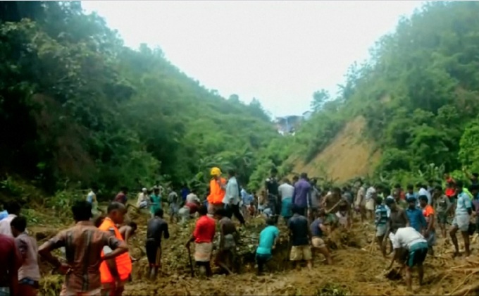 ยอดผู้เสียชีวิตเพิ่มจากดินโคลนถล่มในบังกลาเทศ