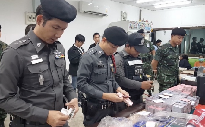 จับบ่อนพนัน จ.สมุทรปราการ