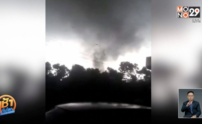 ทอร์นาโดถล่มจังหวัดชวาตะวันออกของอินโดนีเซีย