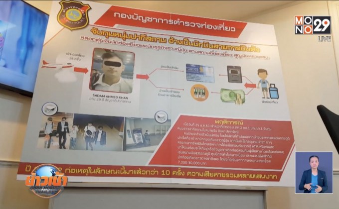 จับผู้ต้องหาอ้างเป็นนักบิน หลอกยืมเงินชาวต่างชาติ